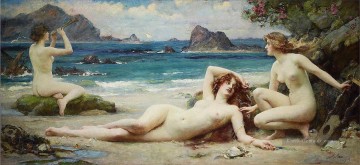 Nacktheit Werke - Die Sirenen Henrietta Rae Classical Nackt